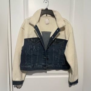SO Jean and Fleece Jacket size L